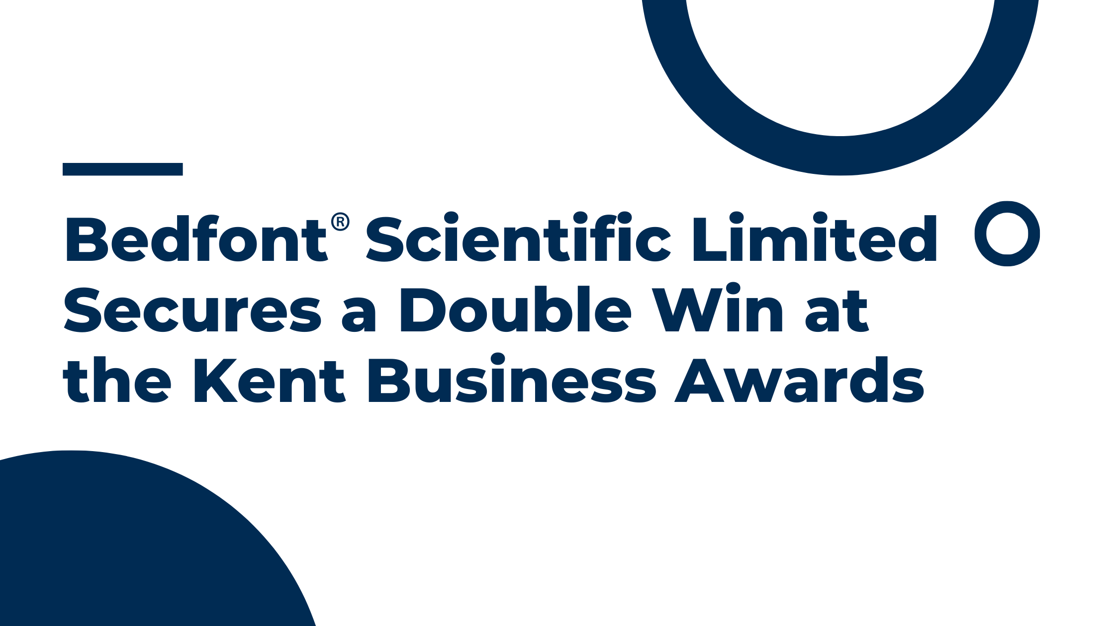 Bedfont® Scientific Limited Secures a Double Win at the Kent Business Awards